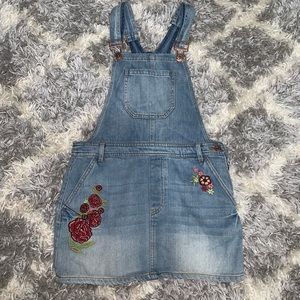 jean overall skirt